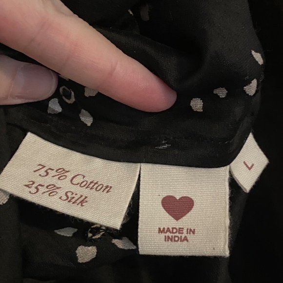 NWT ALIX OF BOHEMIA Annabel Black Daisy Shirt - Picture 7 of 10